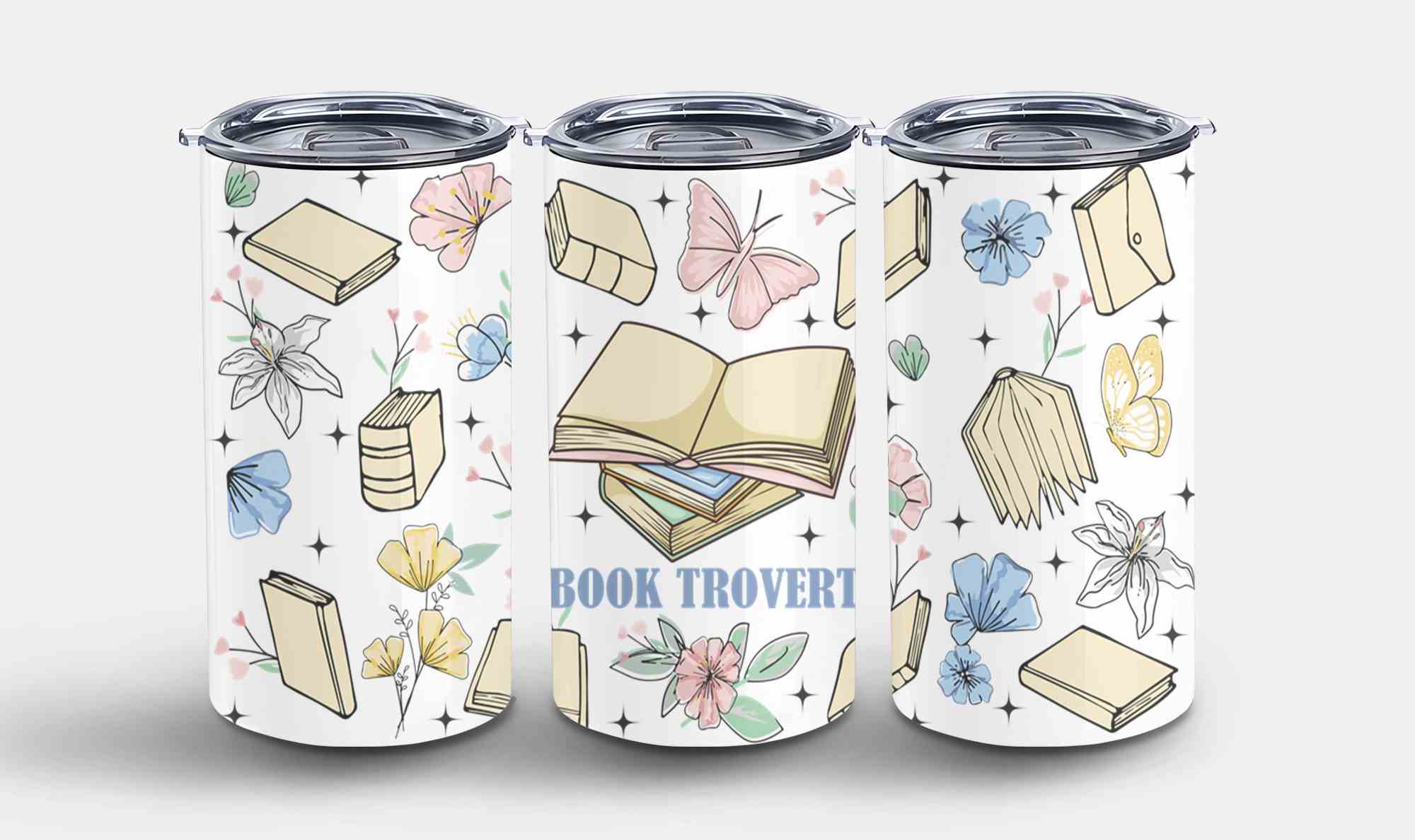 Boho Book Trovert Reading Lover-9967